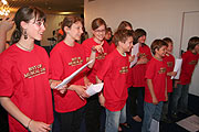 Der Wolfathshausener Kinderchor probte am 17.04.2007 für "Mary Poppins" in Best of Musical 2007 (FOto: Martin Schmitz)